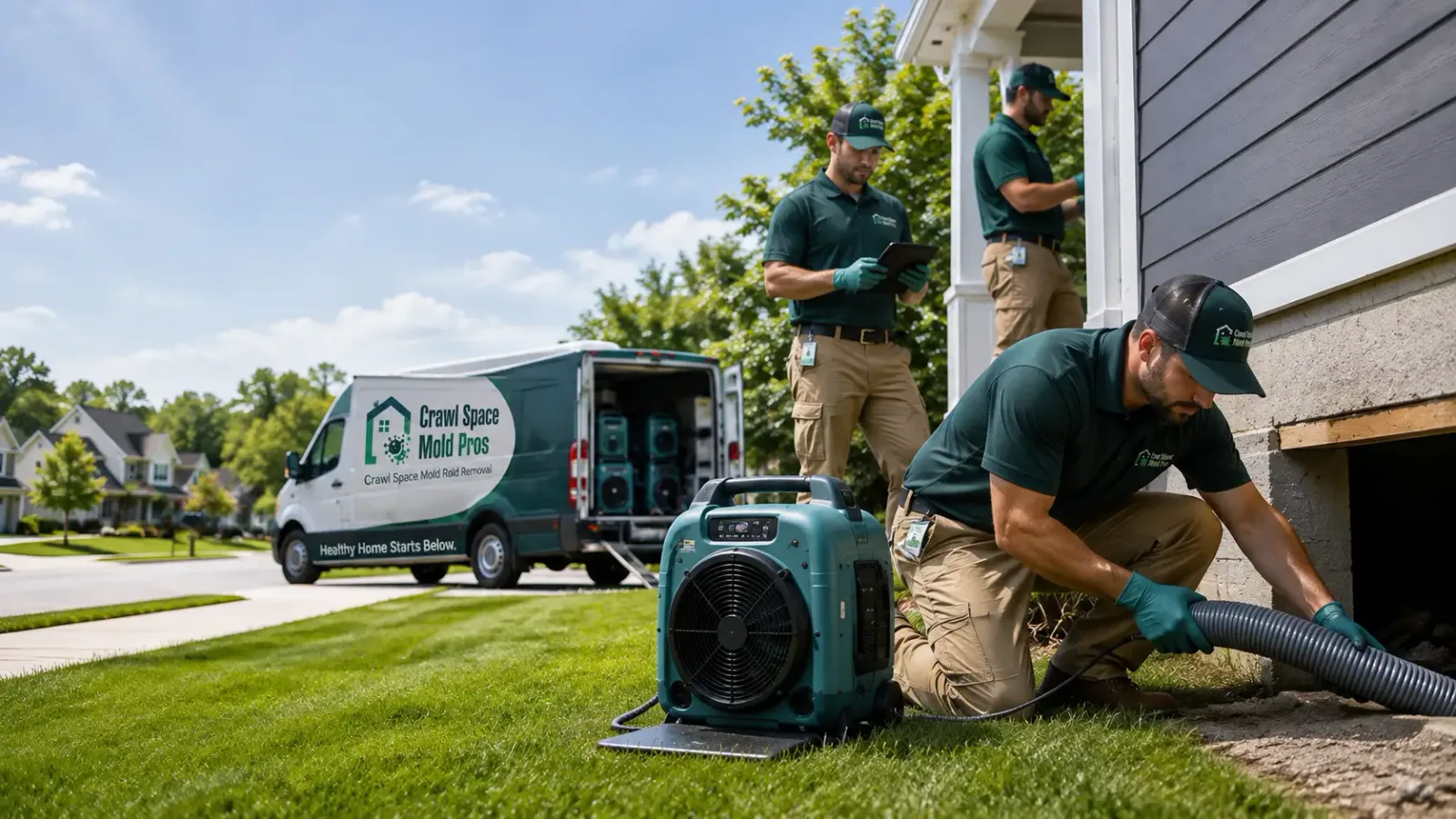 Crawl Space Mold Removal in Dublin, IN
